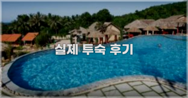 💬 실제 투숙 후기