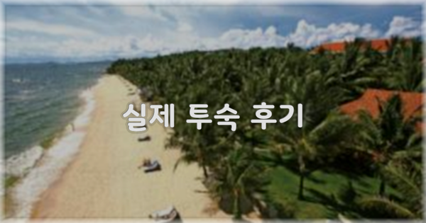 💬 실제 투숙 후기