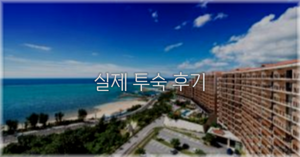 💬 실제 투숙 후기