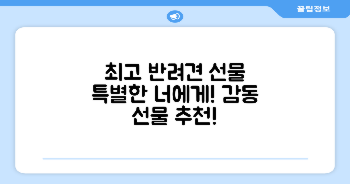 특별한 반려견 선물