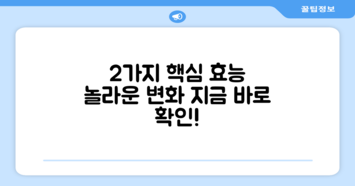 2가지 주요 효능