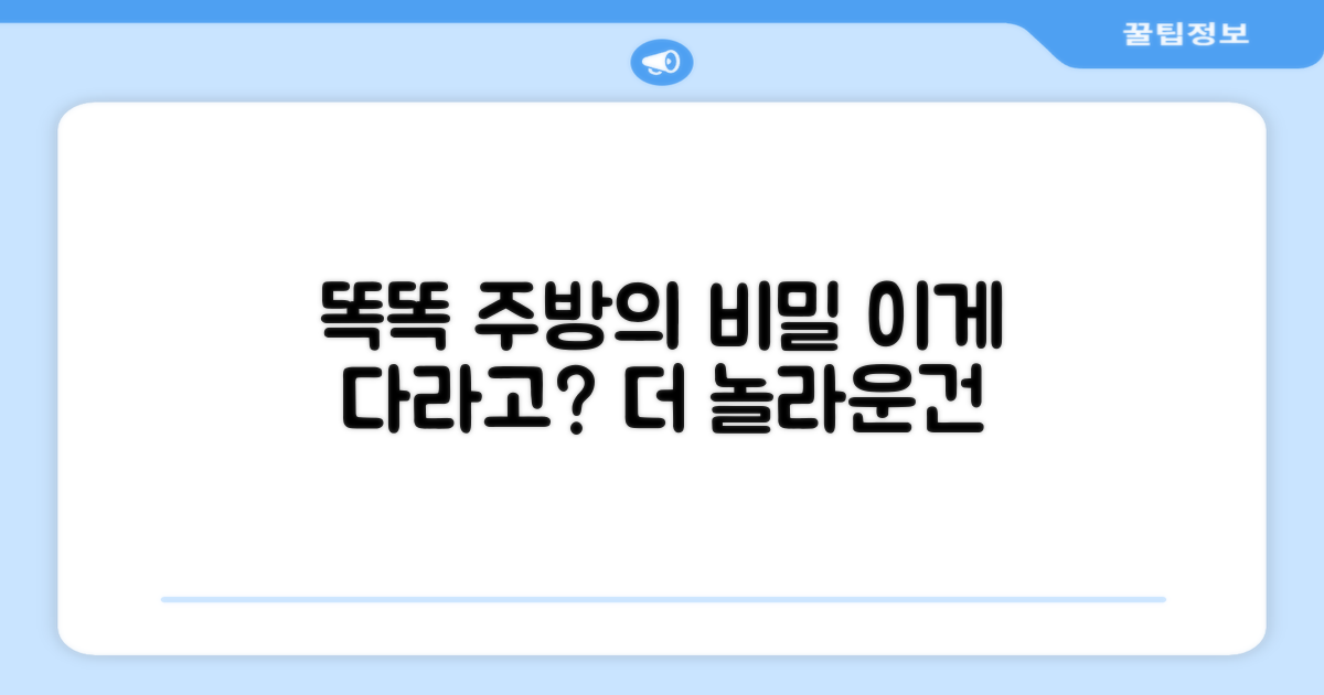 똑똑한 주방의 비밀, 무엇일까요?