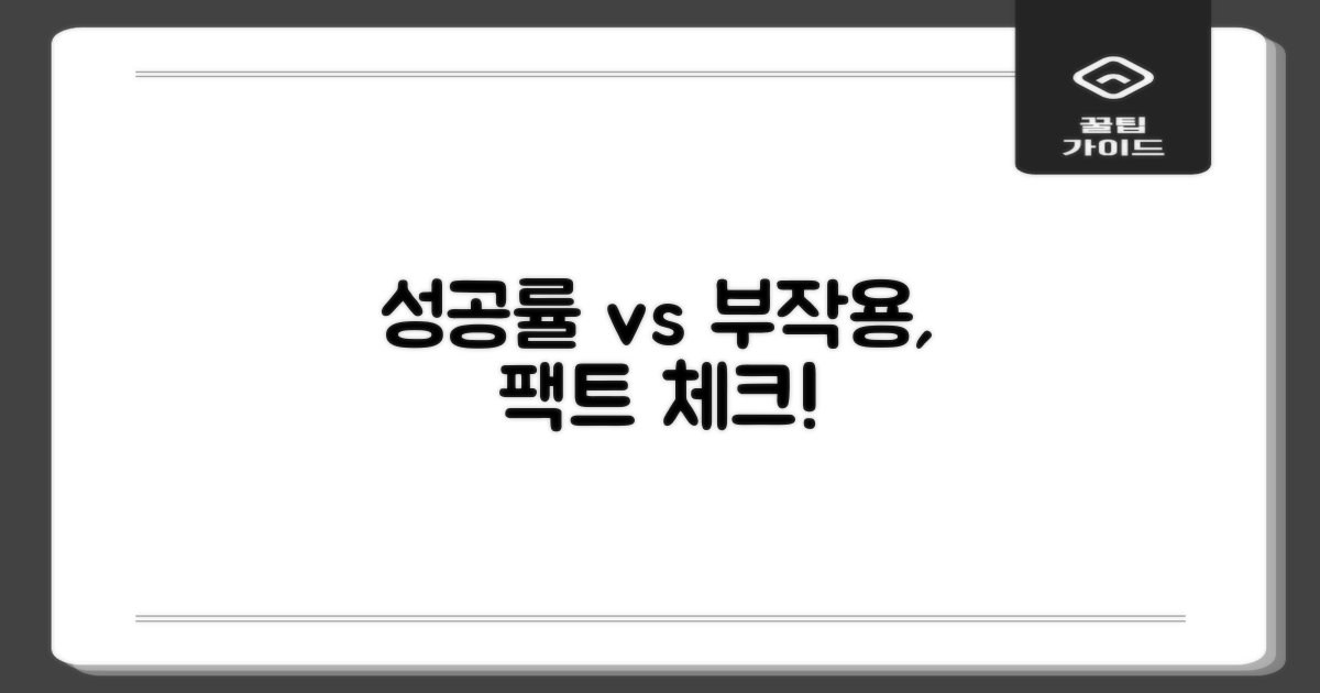 성공률 vs 부작용 분석