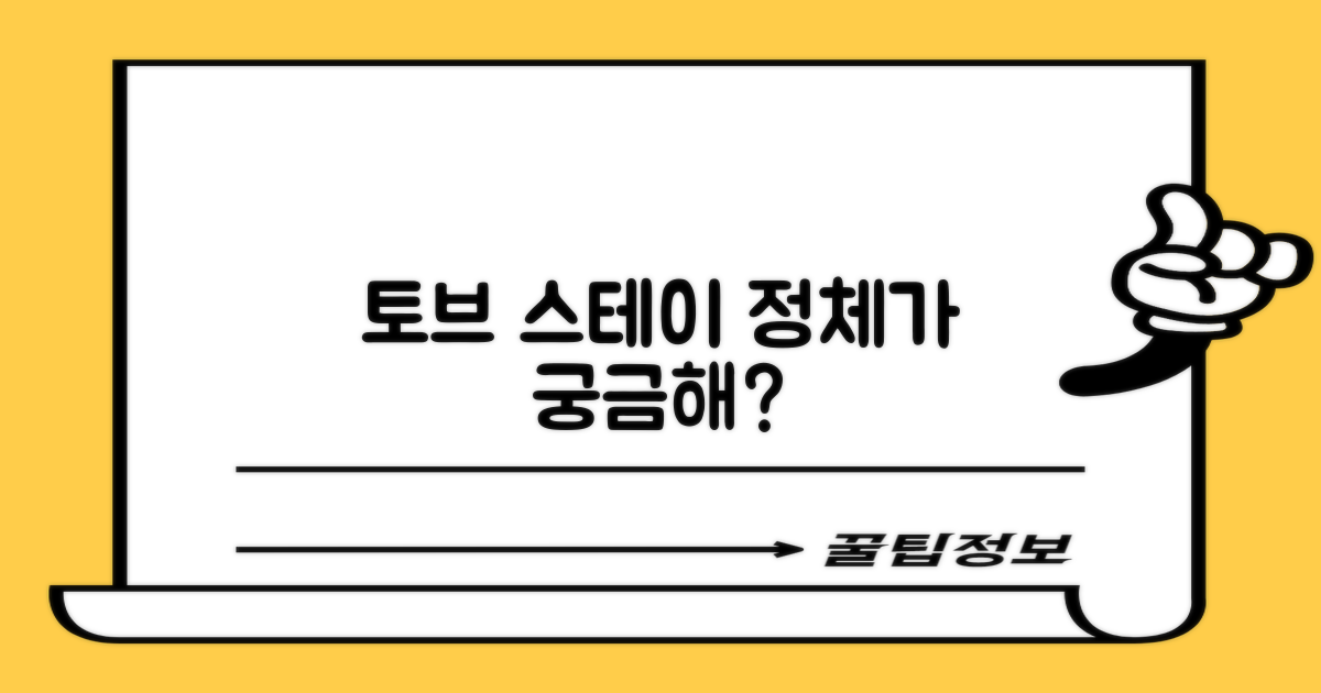 토브 스테이, 뭘까?