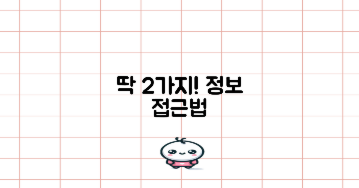 2가지 정보 접근법