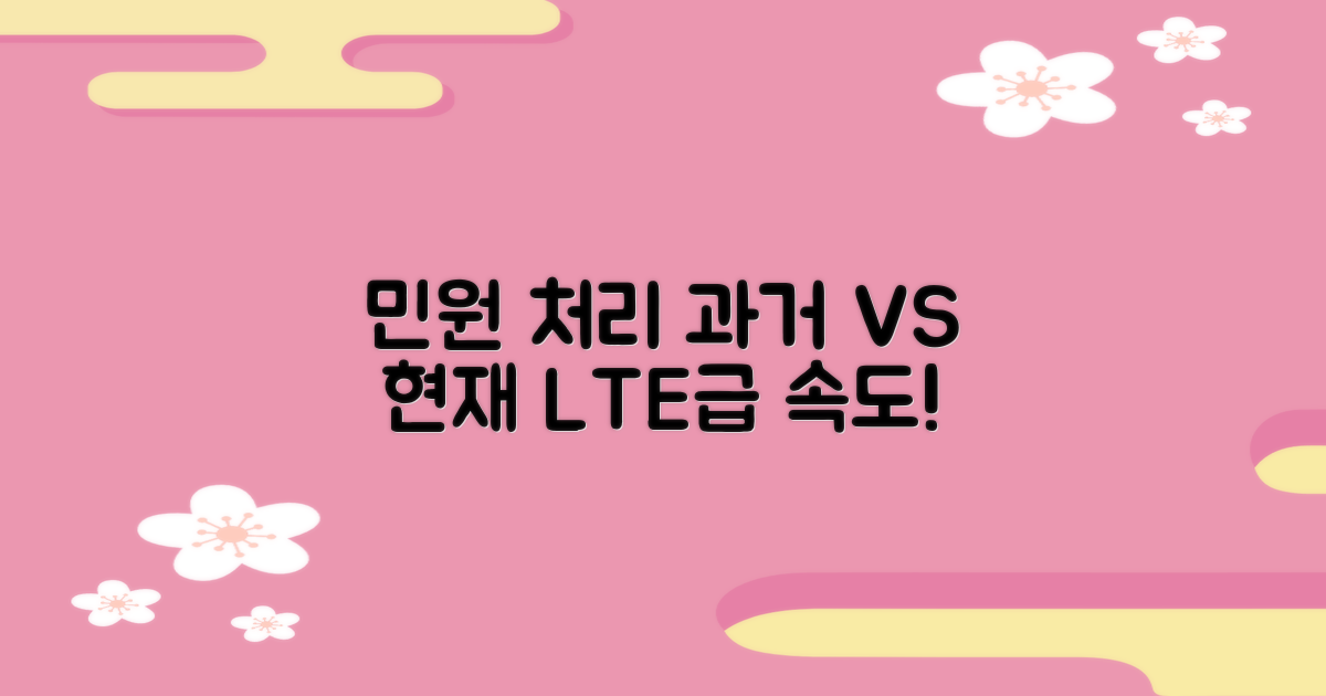 과거 민원 vs 지금의 신속함