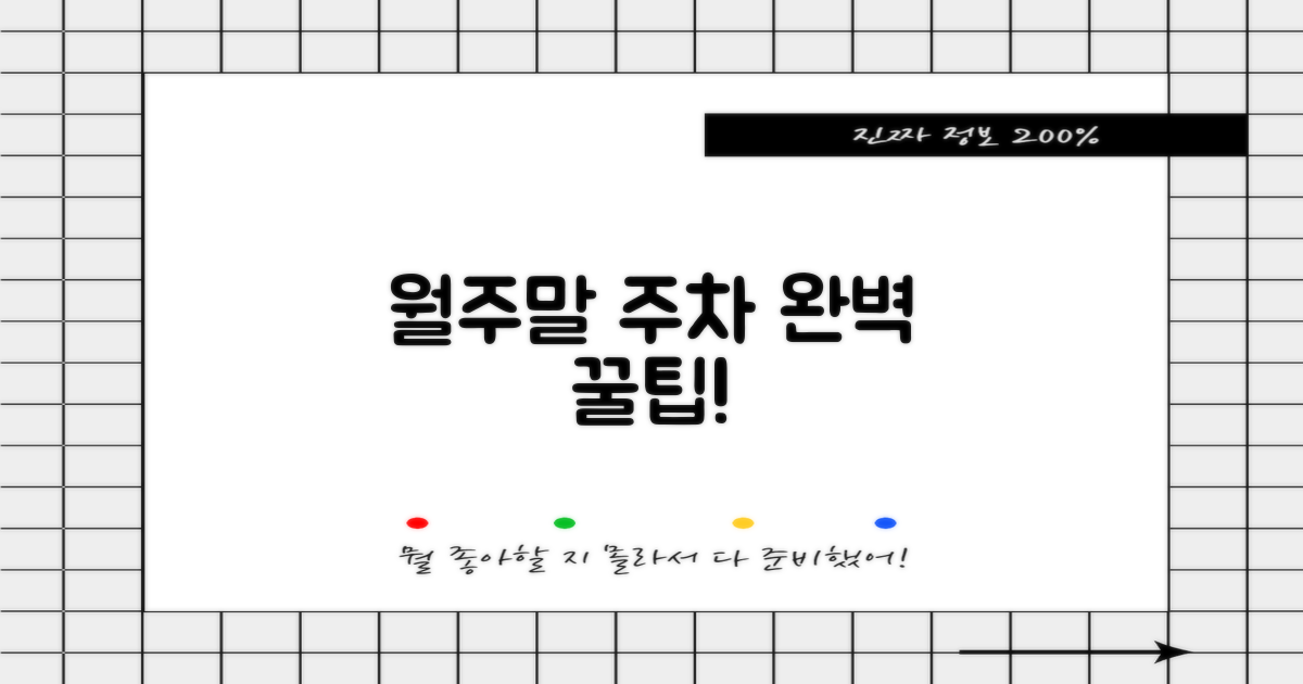 월주차·주말 주차 꿀팁