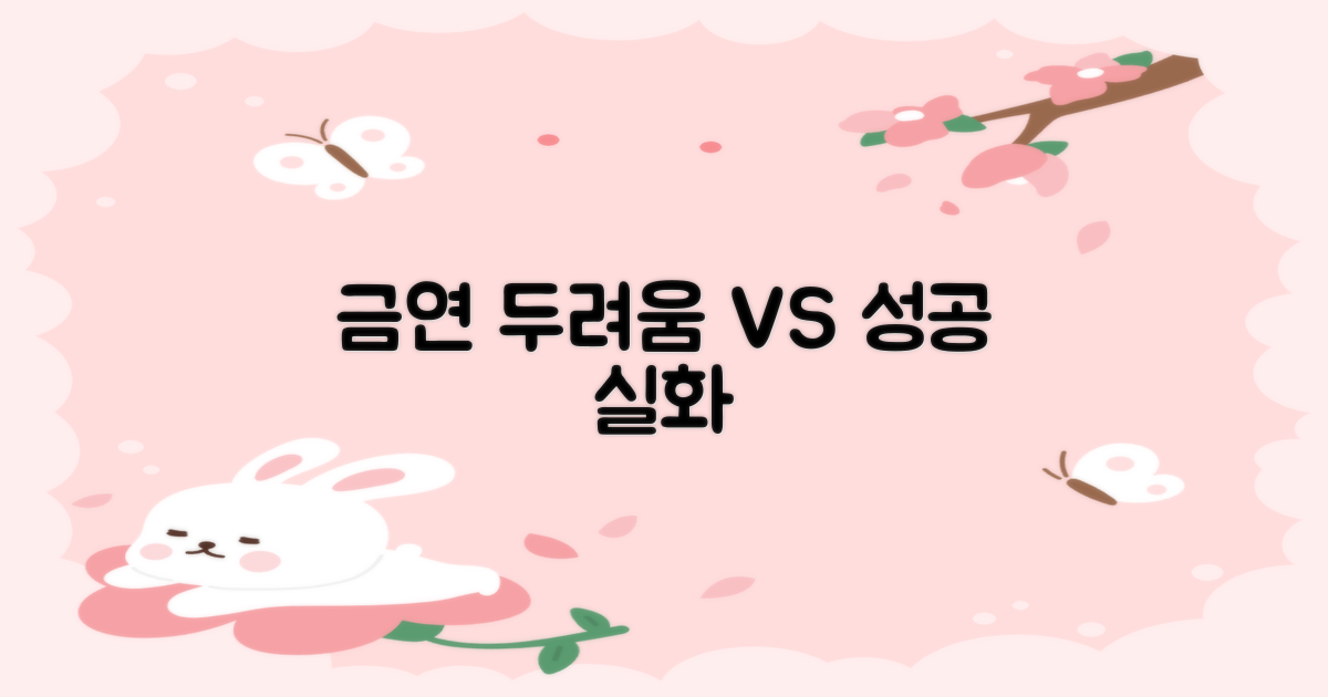 금연 두려움 vs 실제 성공 이야기