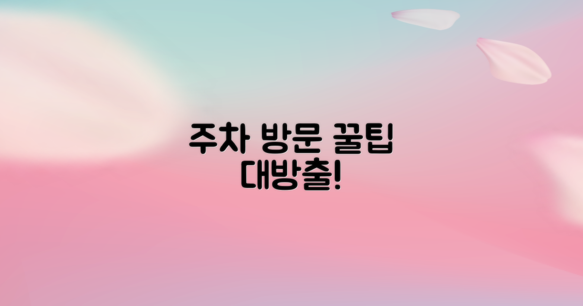 주차/방문 노하우 총정리