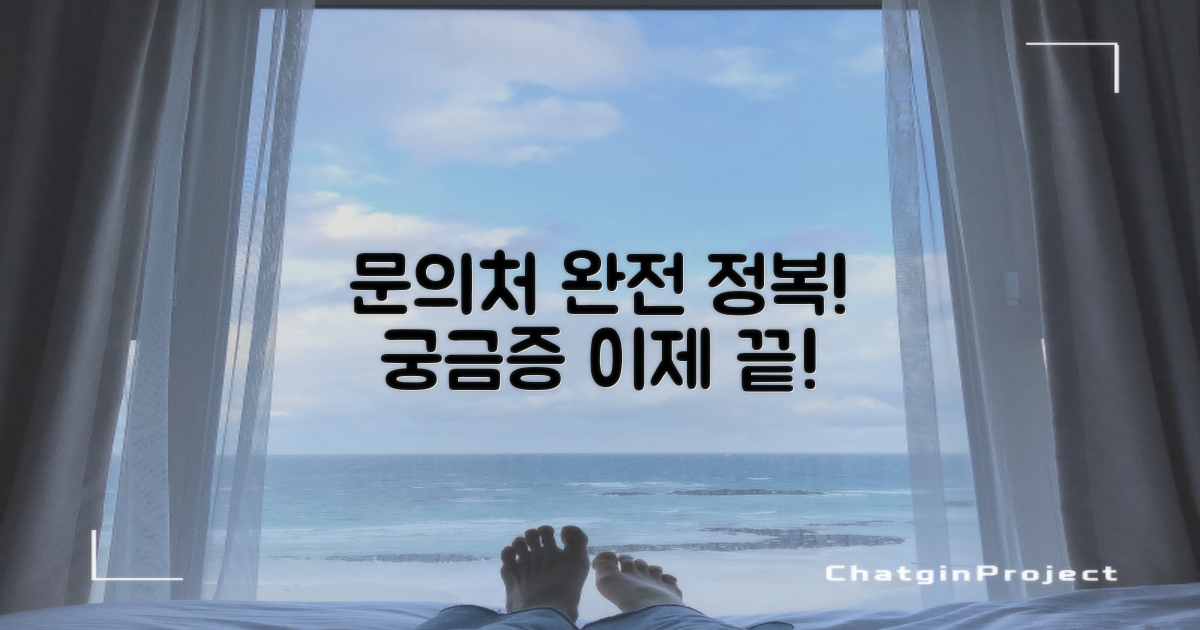 궁금증 해결! 문의처 총정리