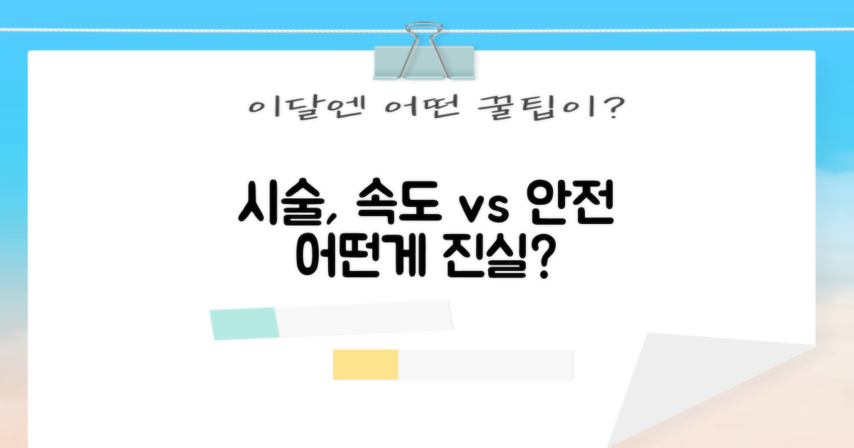 빠른 시술 vs. 안전 우선