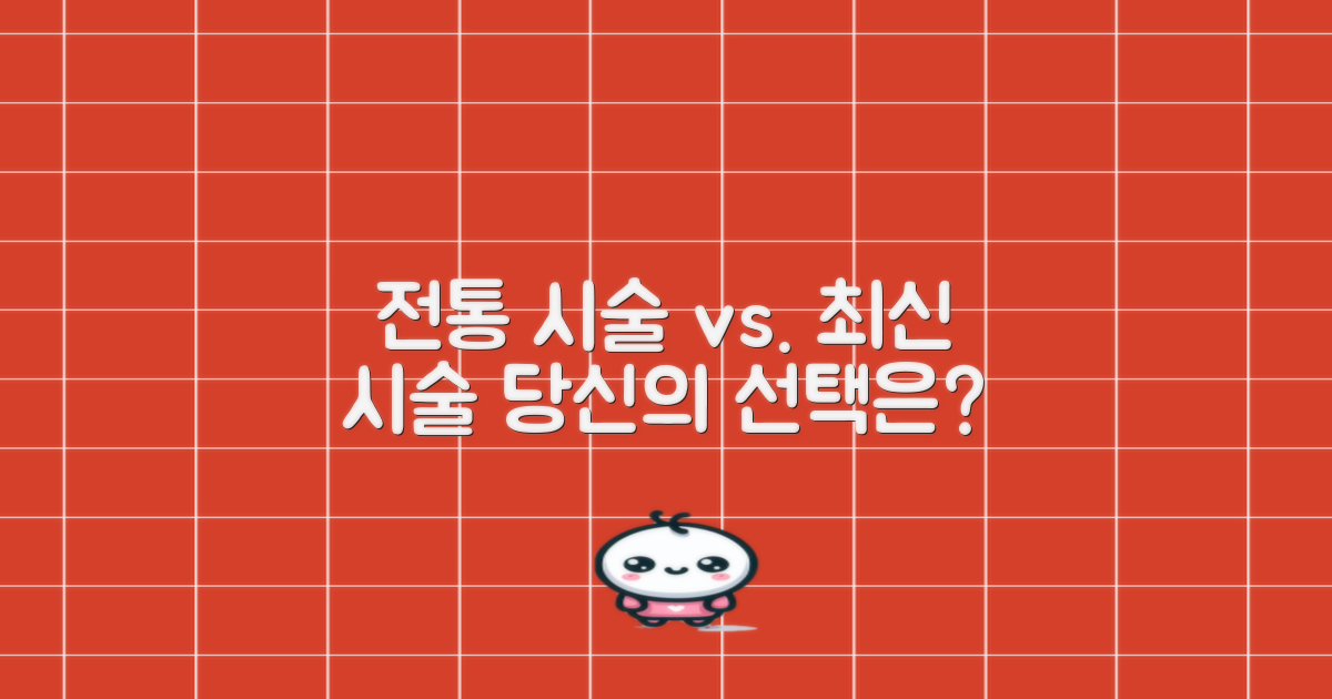 전통 vs. 최신 시술법