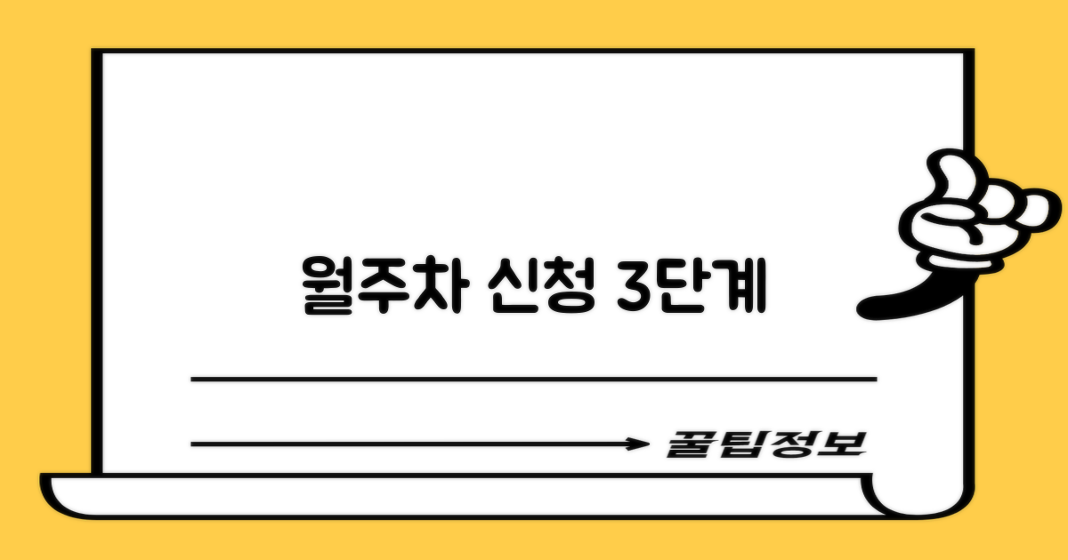 월주차 신청 3단계