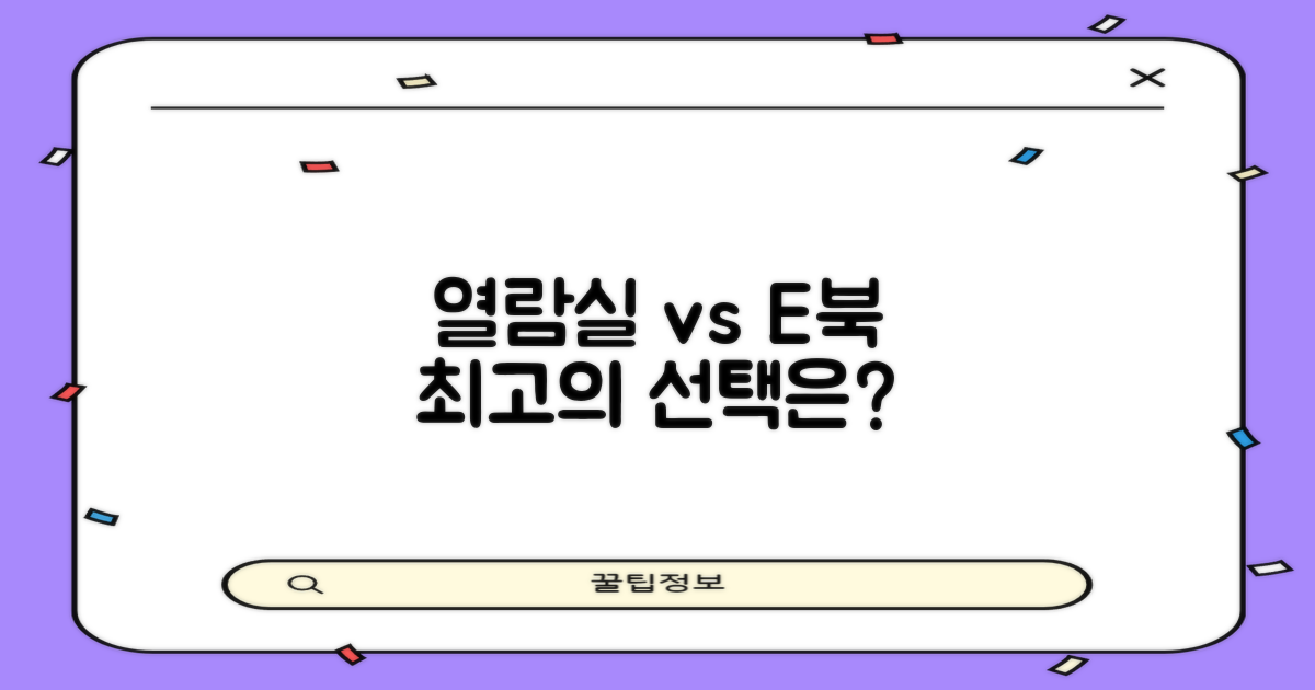열람실 vs 전자책 이용